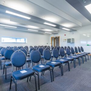 HWIC large meeting room, laid out with rows of chairs